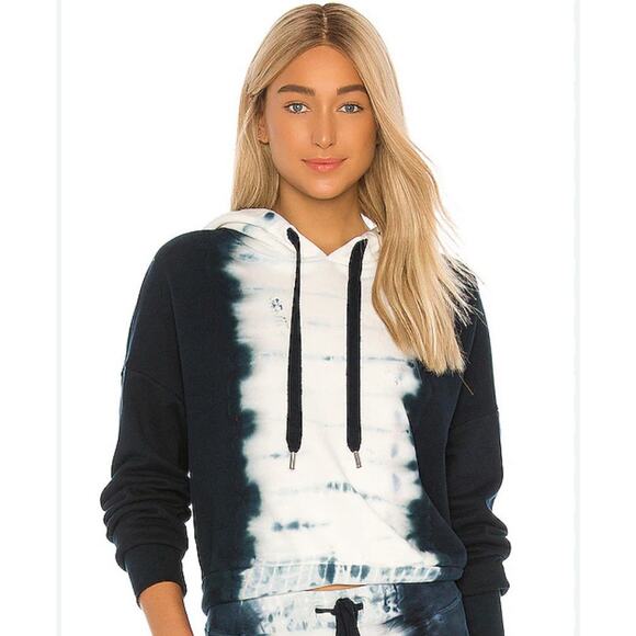 NSF Revolve Yannine Modern Hoodie In Reflection Tie Dye Women’s Size Large Blue - Picture 1 of 11